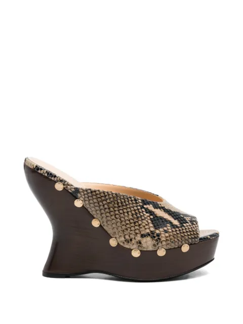 Magda Butrym snakeskin studded sandals