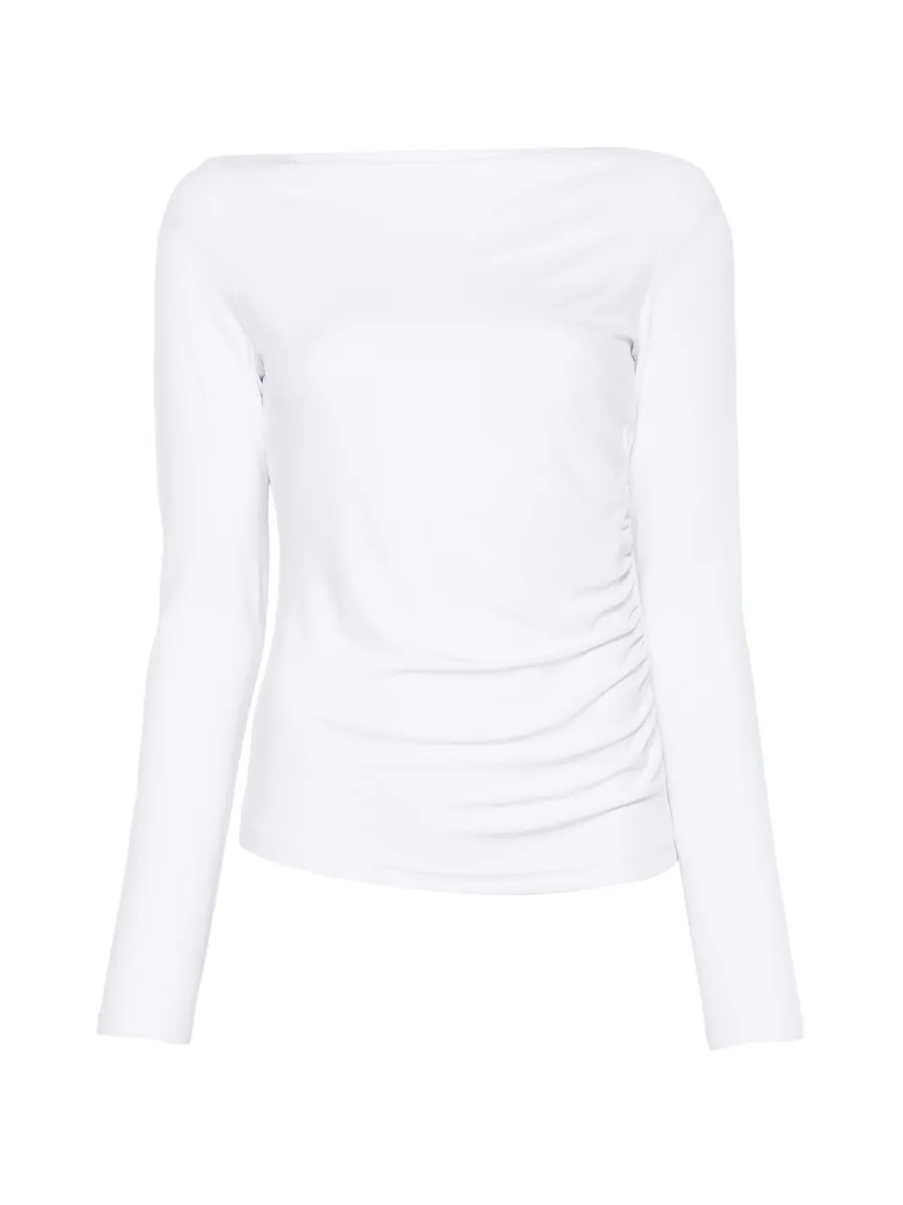 Max Mara Top con scollo a barca - Bianco