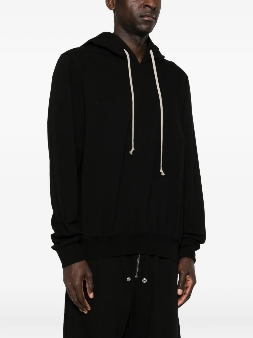 Rick Owens Hoodie met capuchon en print Zwart
