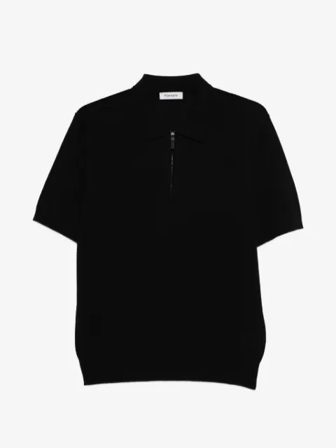Kangra polo zippé en maille côtelée