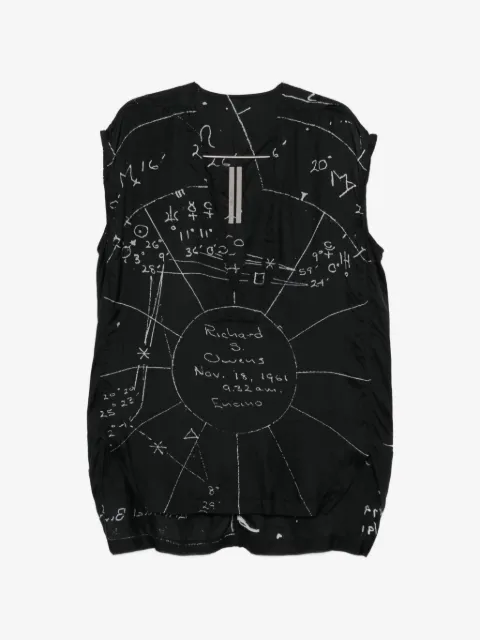 Rick Owens graphic-print top
