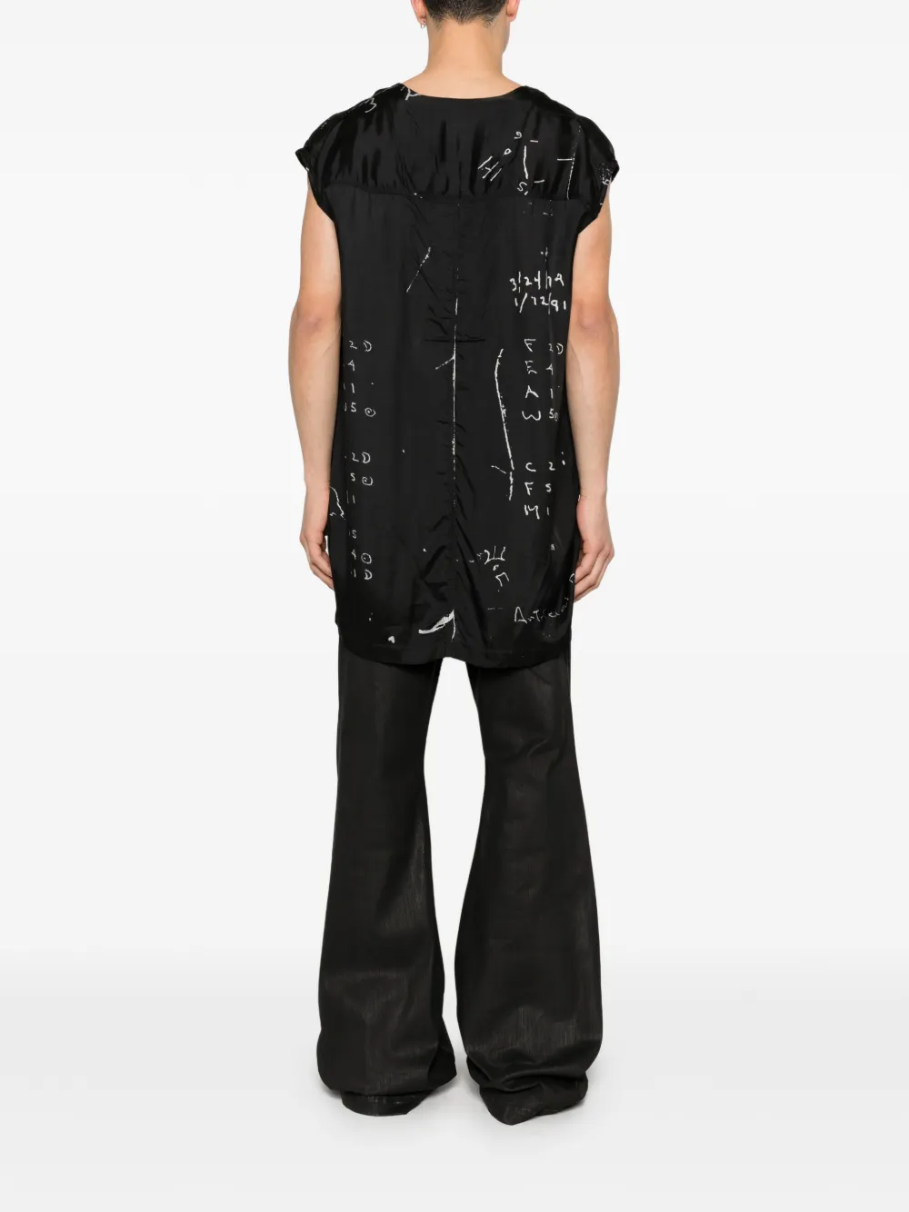 Rick Owens Top met grafische print Zwart