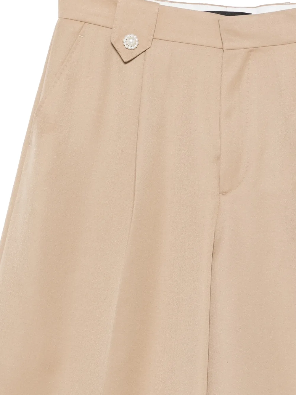  Simone Rocha Faux Pearl-detail Shorts - Neutrals 