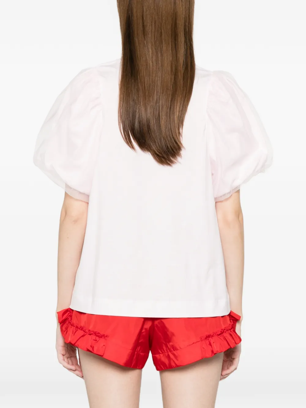 Simone Rocha T-shirt met pofmouwen Roze