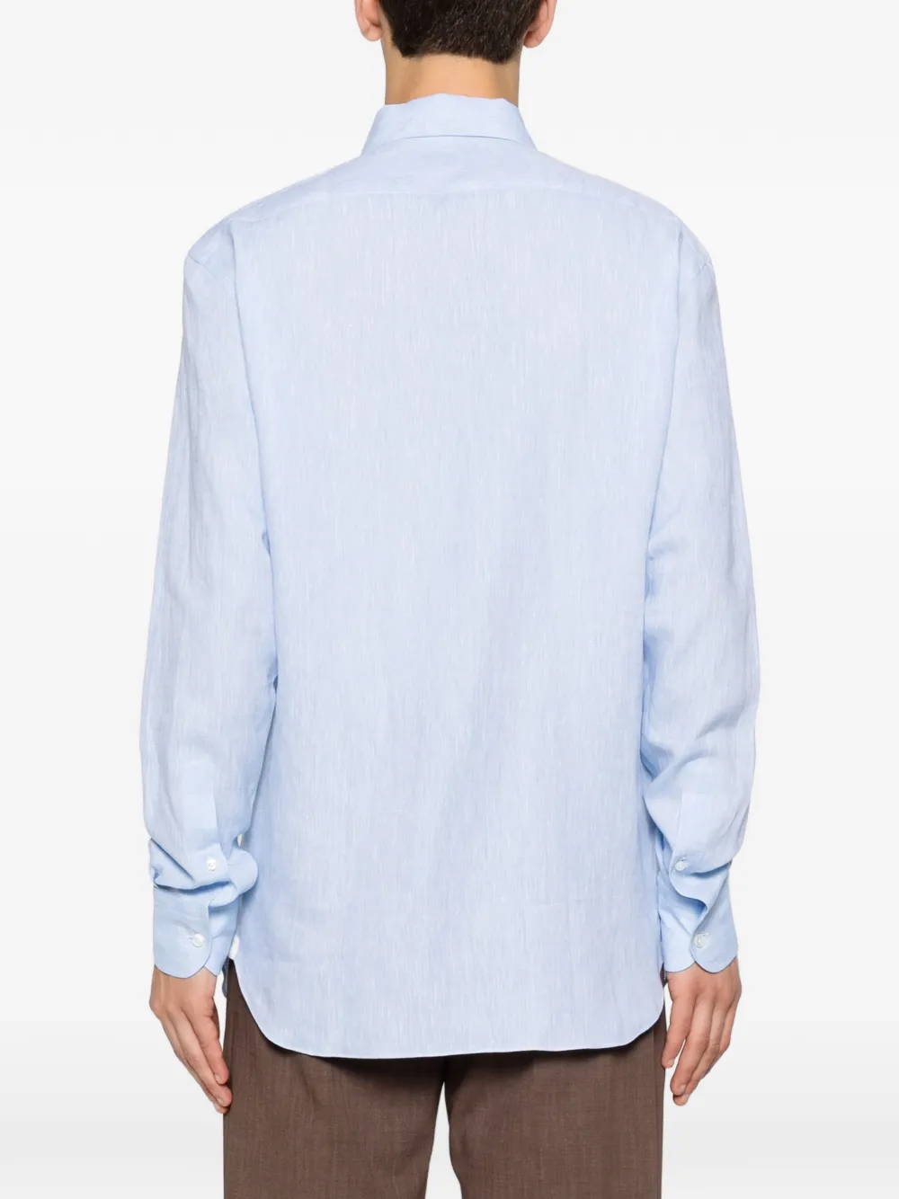 Zegna Button-down overhemd Blauw