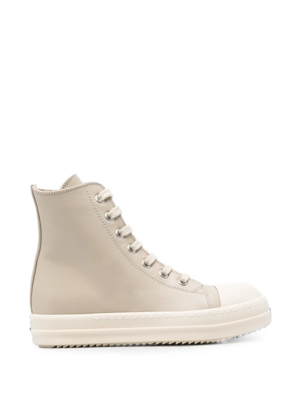 Rick Owens Kids leather high-top sneakers Beige