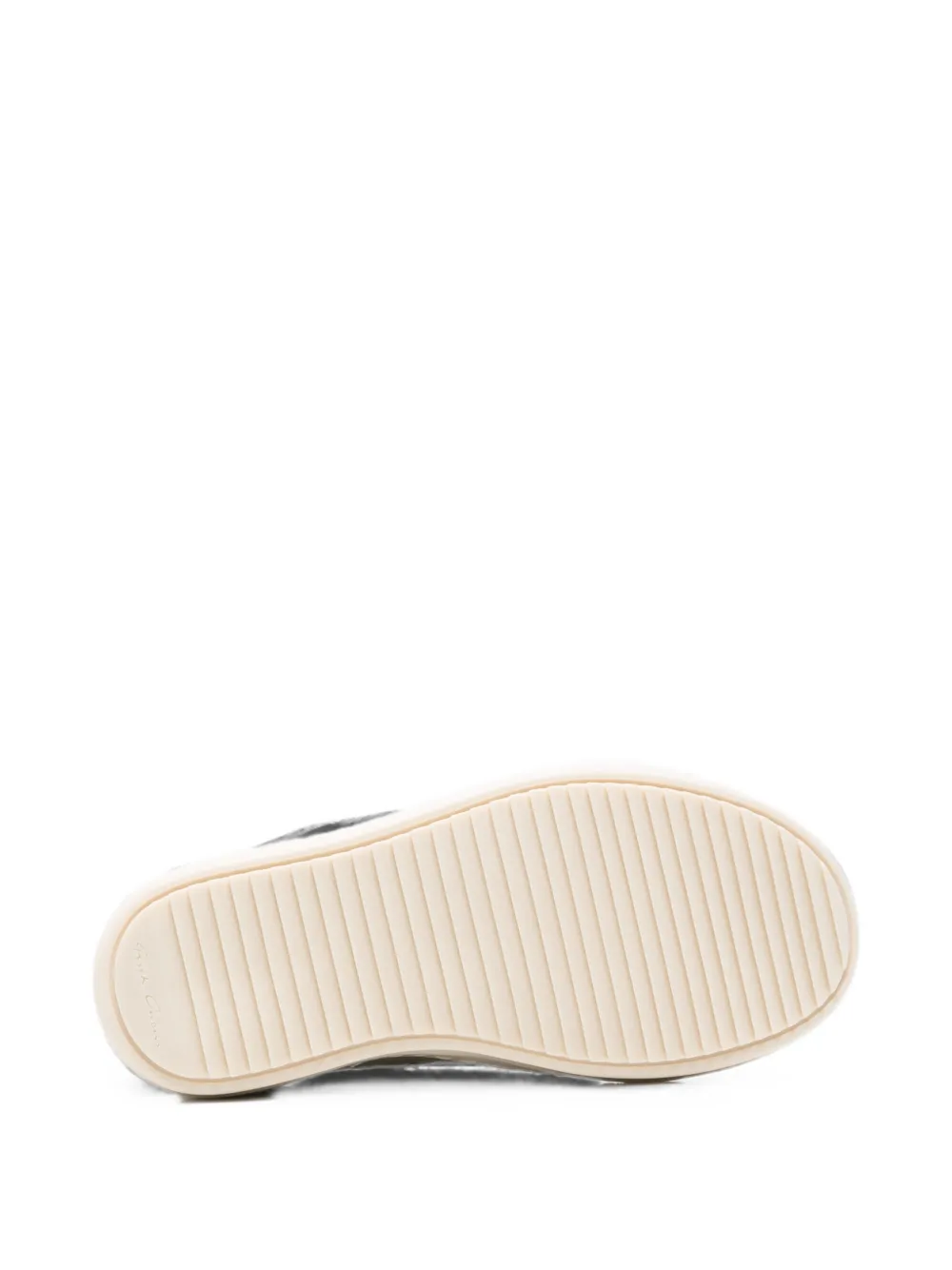 Rick Owens Kids leather high-top sneakers Beige