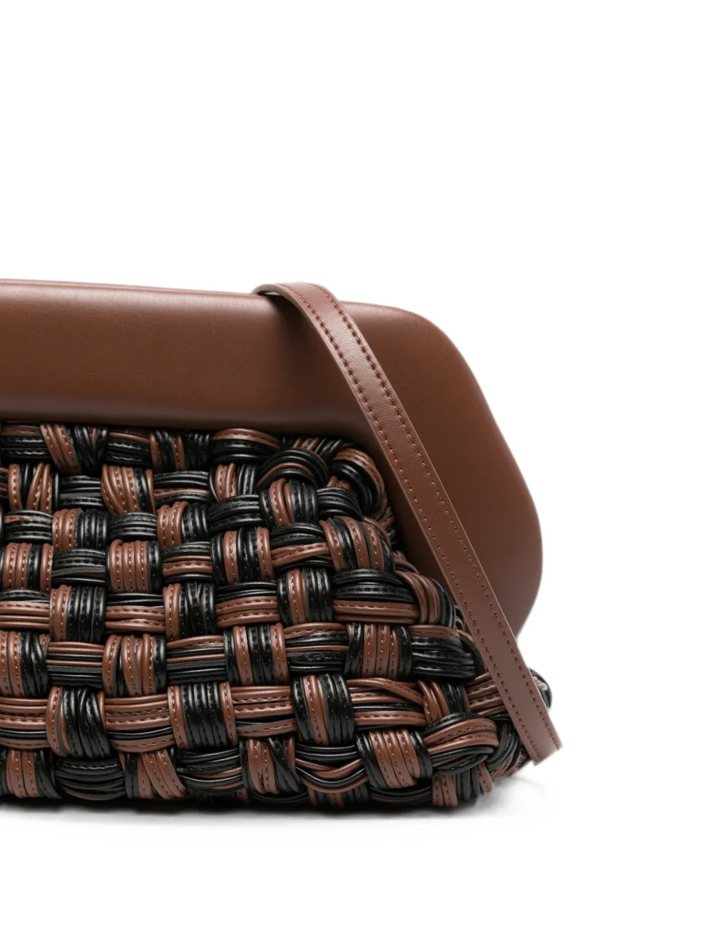 Themoirè Bios clutch Bruin