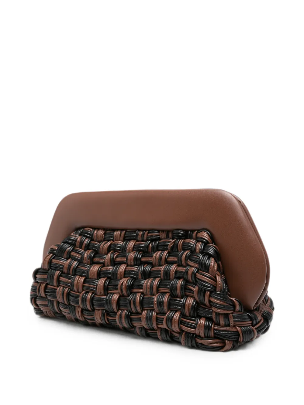 Themoirè Bios clutch Bruin