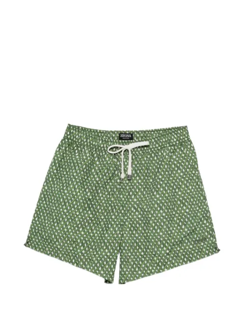 Zegna short de bain à imprimé géométrique
