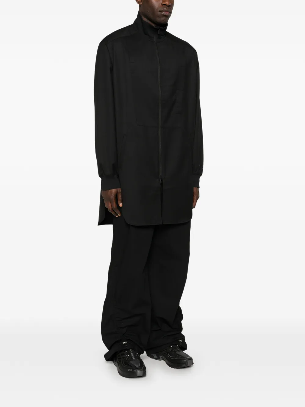  Y-3 Zip-up Coat - Black 