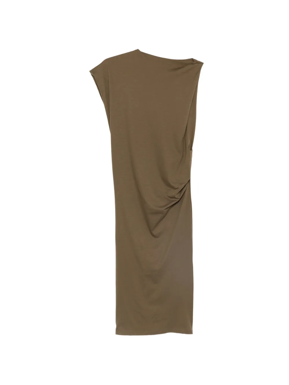 Jacquemus Drap asymmetric midi dress - Verde