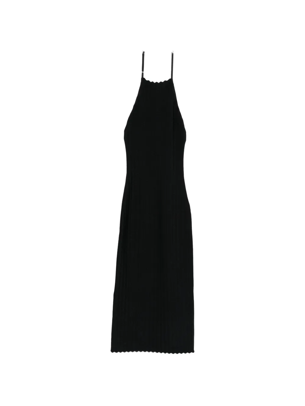Jacquemus Tablier halterneck midi dress - Blu
