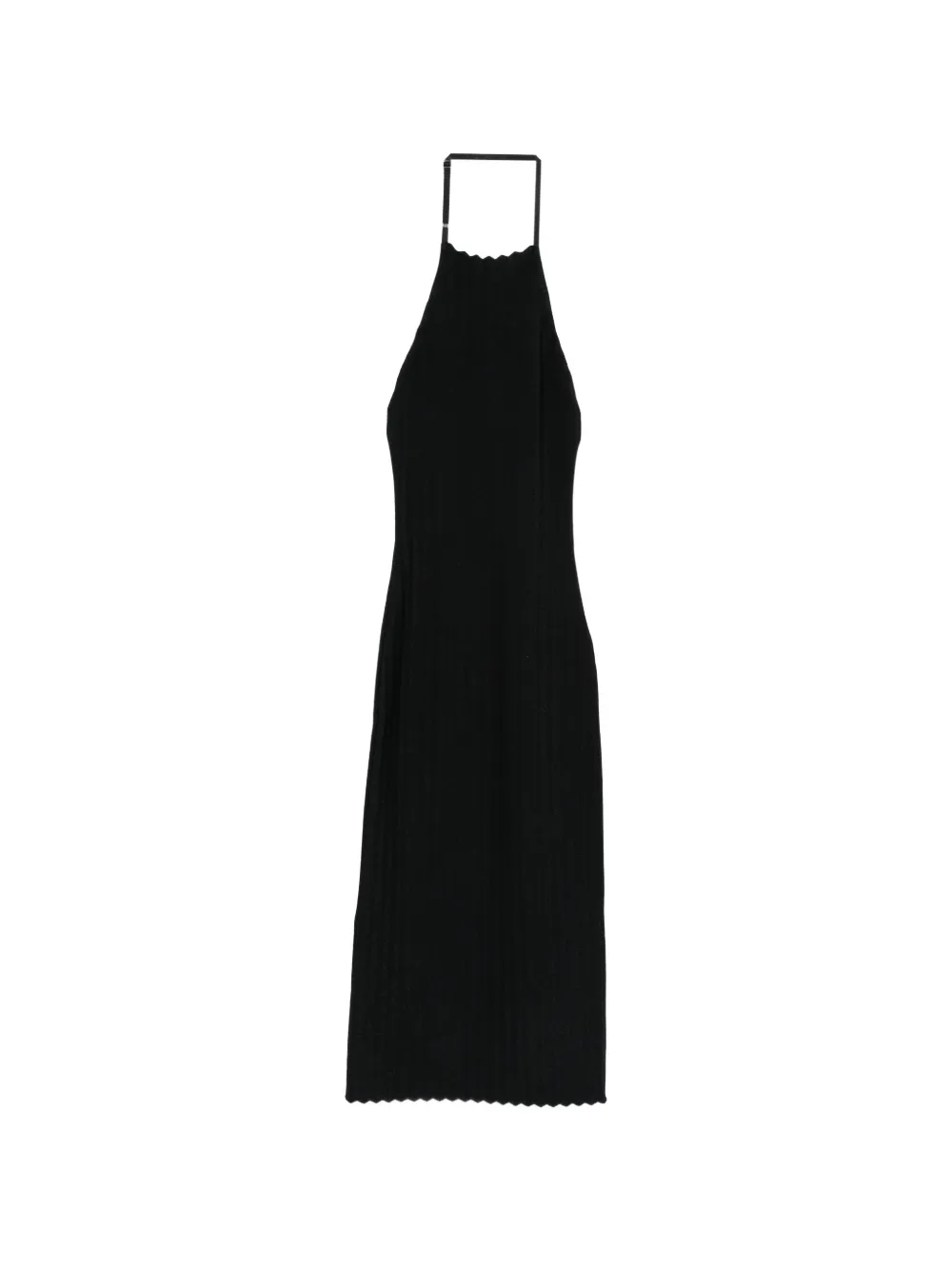 Jacquemus Tablier halterneck midi dress - Blu