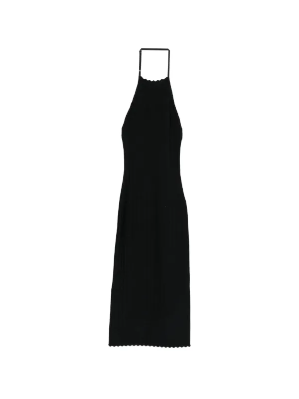 jacquemus knit halter dress Jacquemus chevron-knit Halterneck Dress | Blue