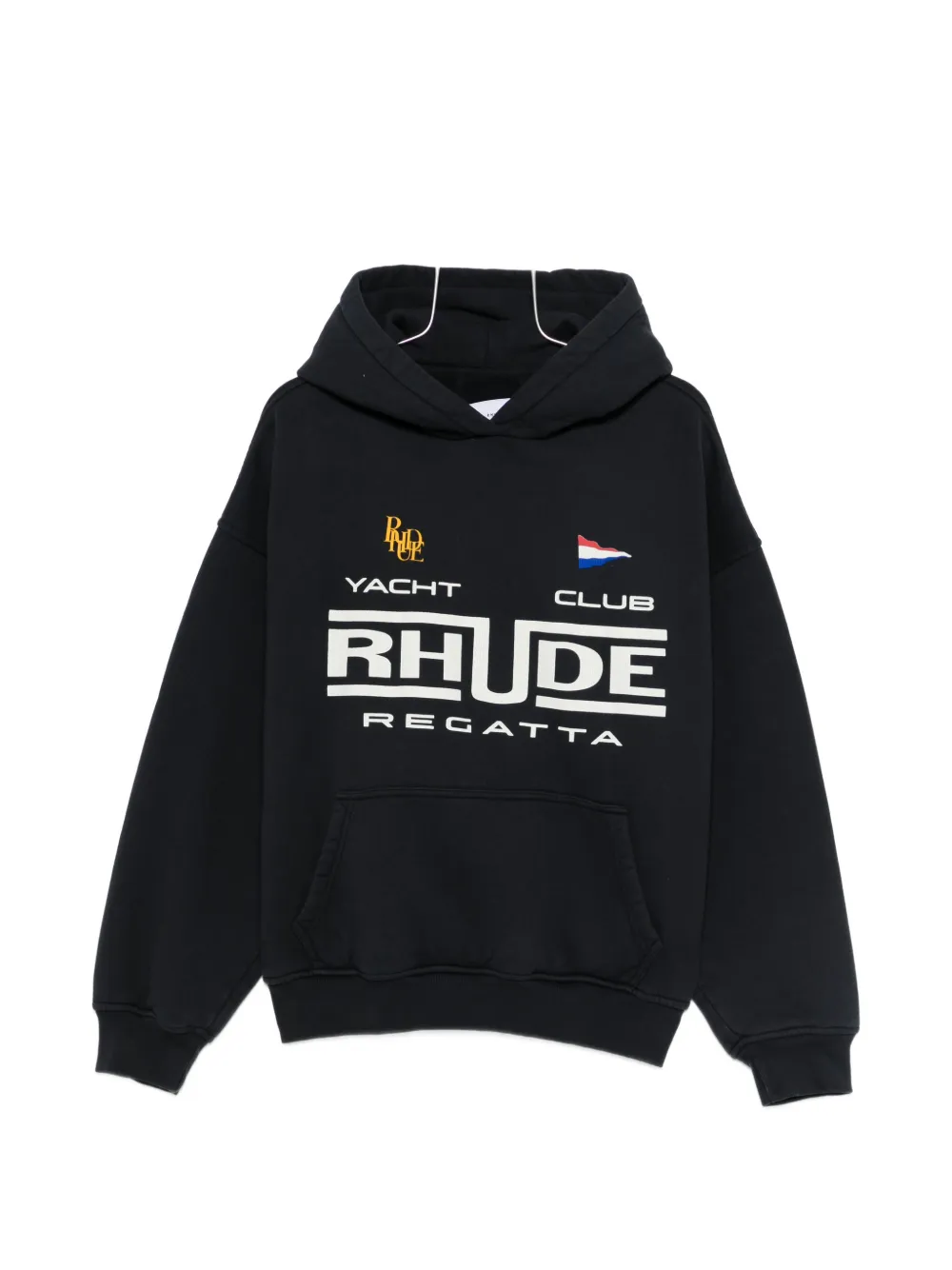 RHUDE kangaroo-pocket hoodie - Schwarz