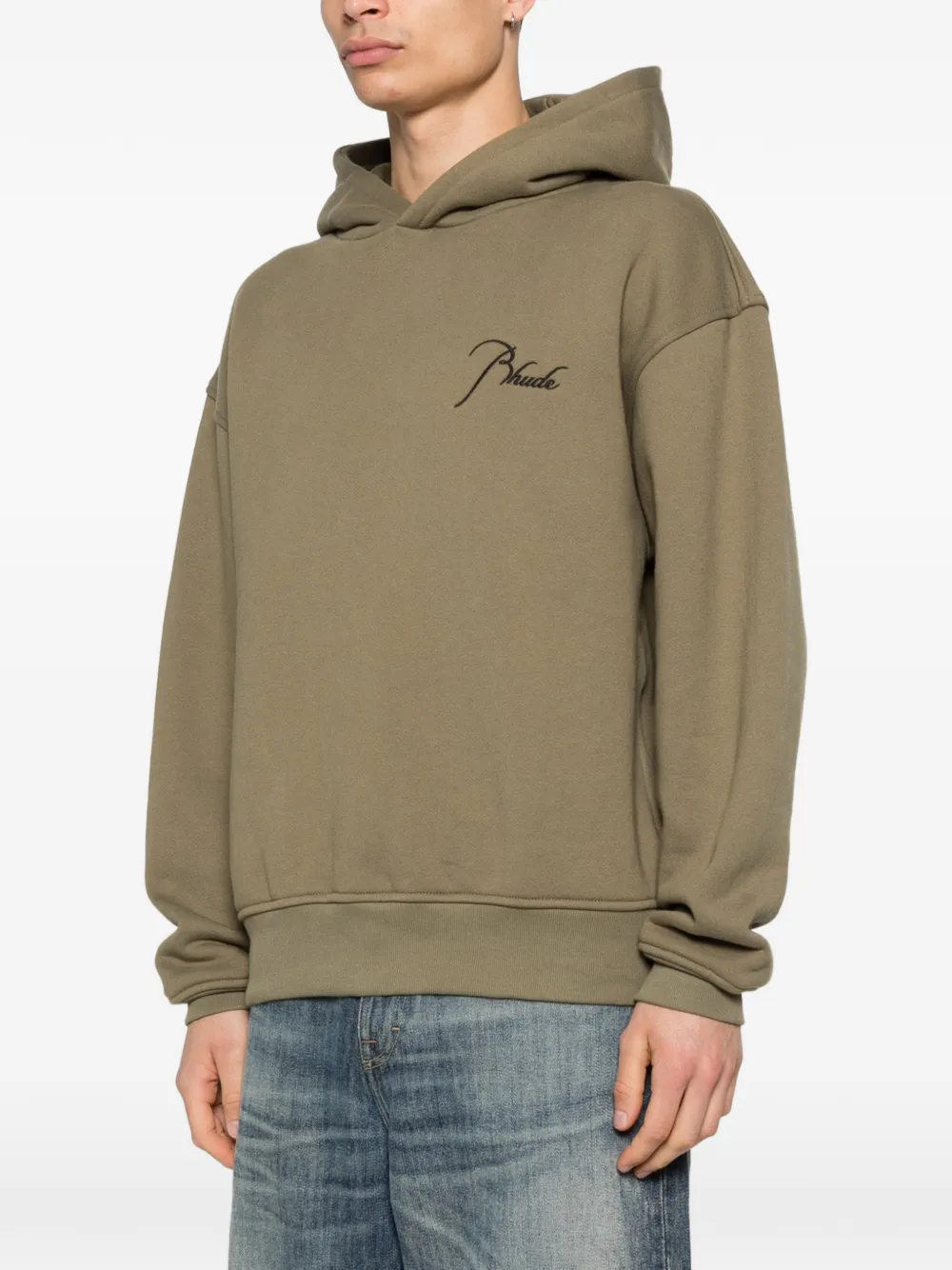 RHUDE Groene hoodie
