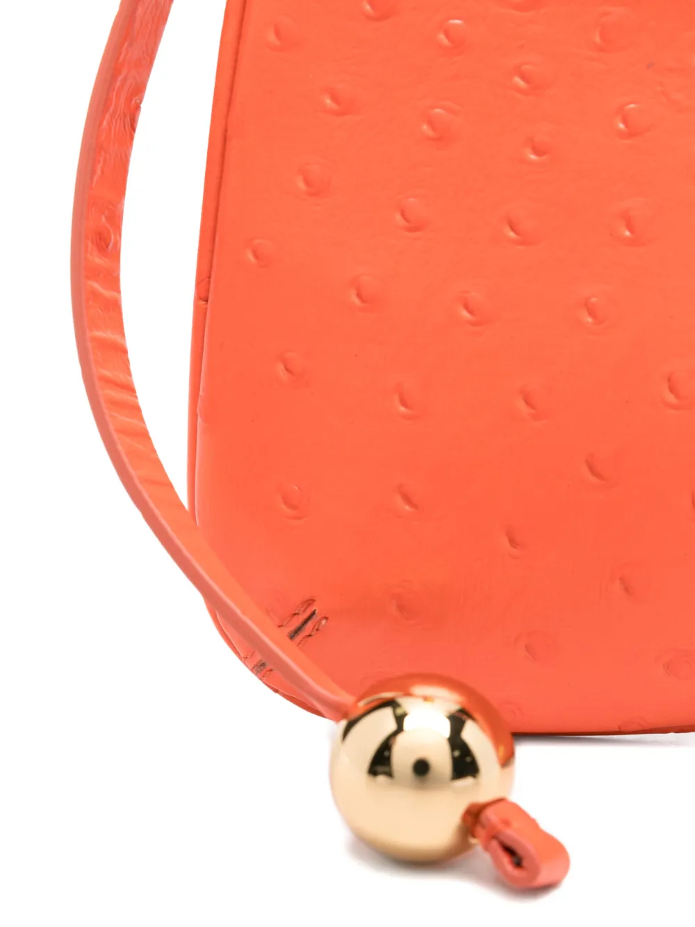 Jacquemus Bisou Perle shopper Oranje