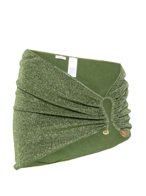 Oséree Lumière appliqué-detail mini skirt