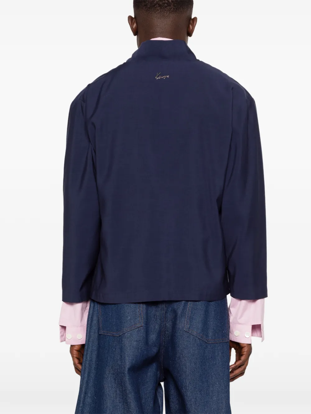 Kenzo Jack met dubbele rij knopen Blauw