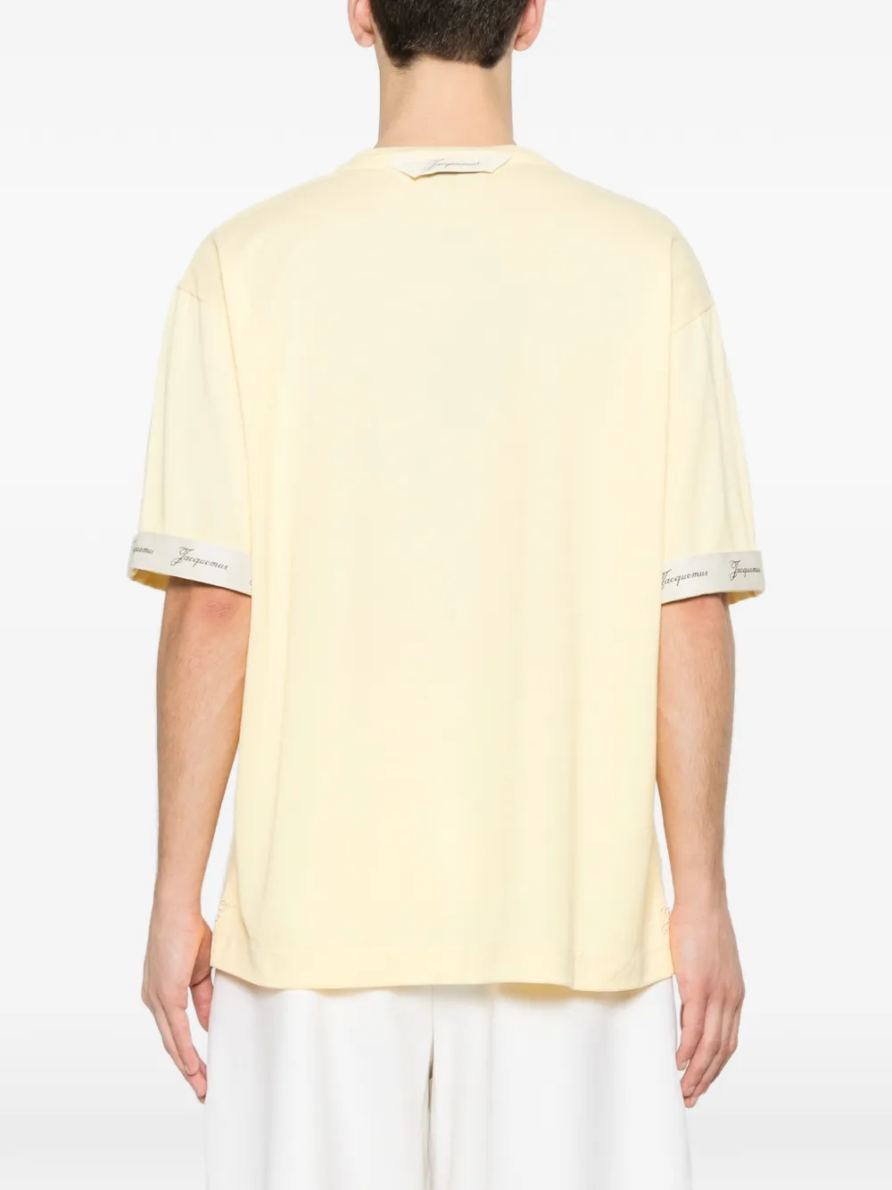 Jacquemus Carré T-shirt met ronde hals Geel