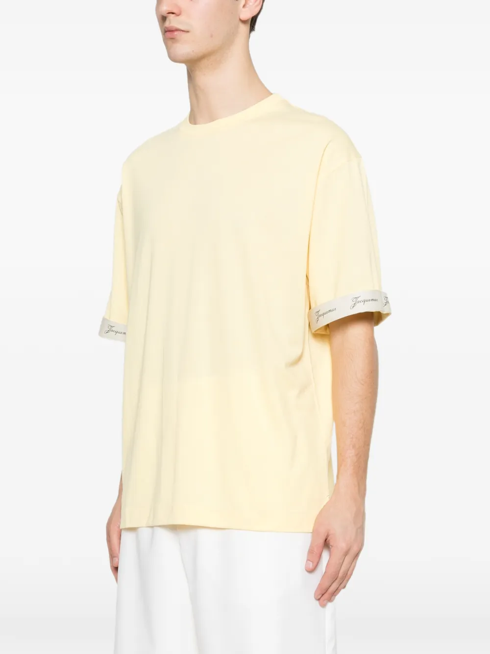 Jacquemus Carré T-shirt met ronde hals Geel