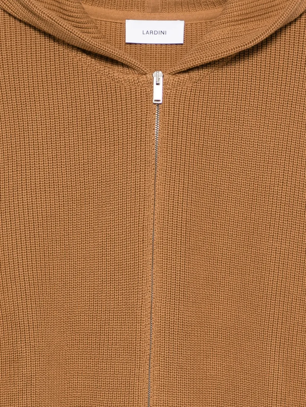 Lardini Hoodie met rits Bruin