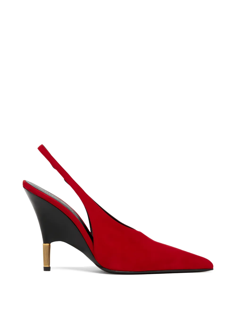 KHAITE Bella pointed-toe slingback pumps - Rosso