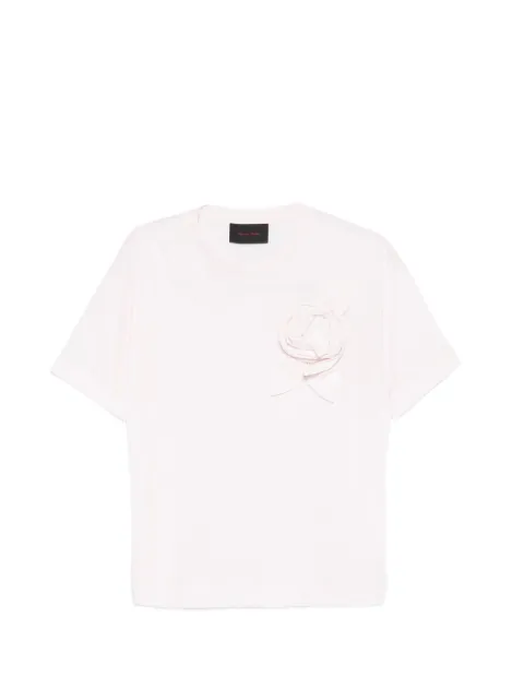 Simone Rocha flower-appliqué T-shirt