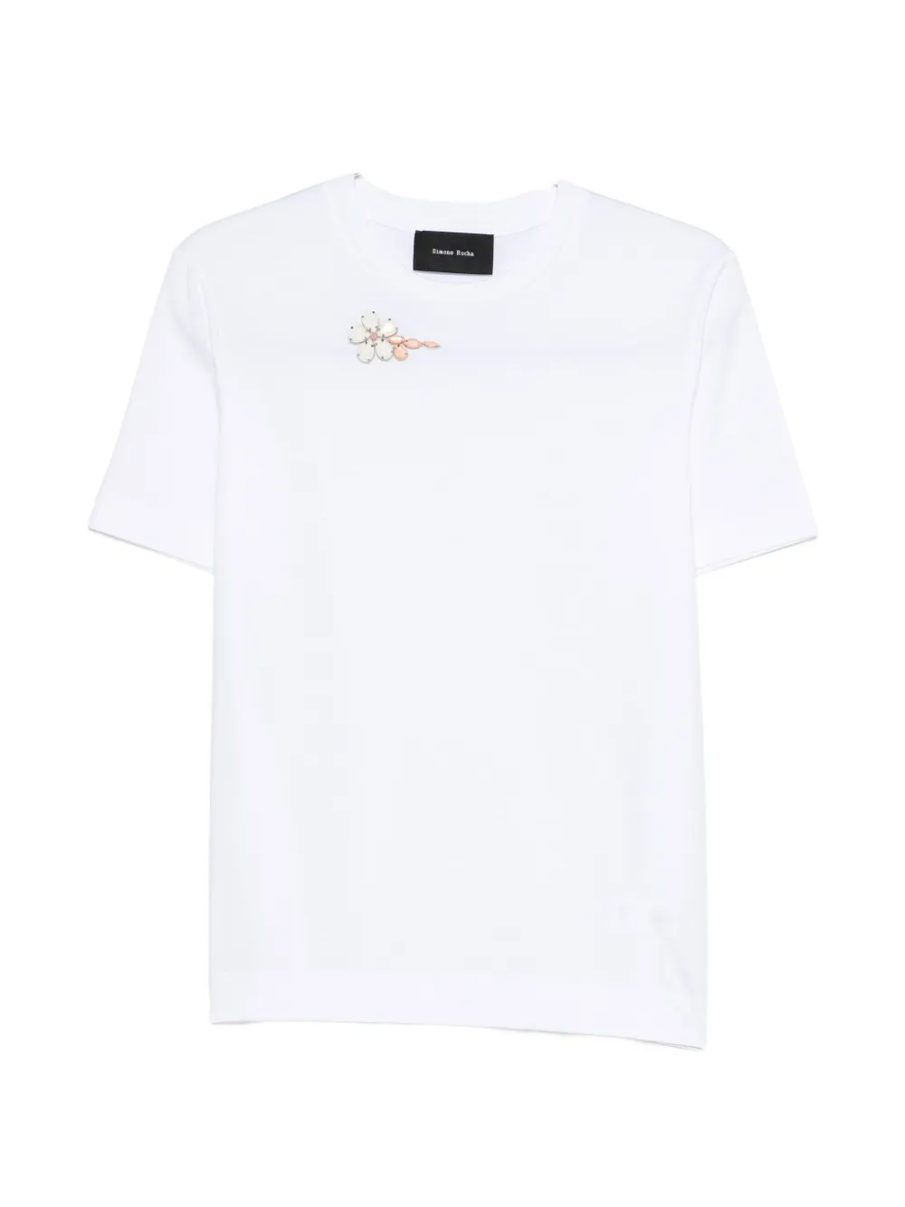 Simone Rocha appliqué T-shirt - Bianco