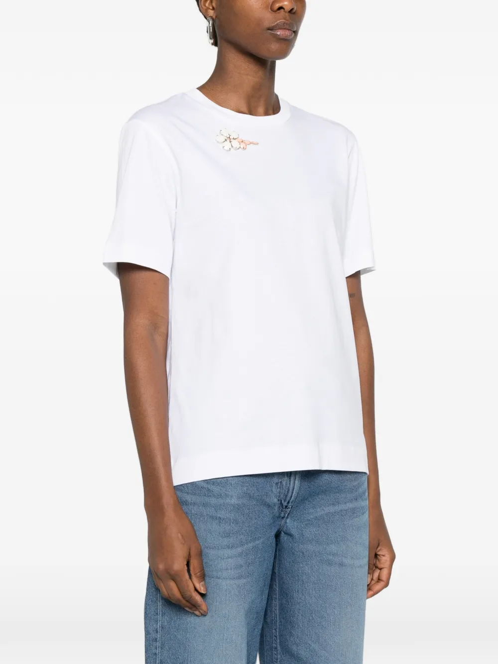  Simone Rocha Appliqué T-shirt - White 