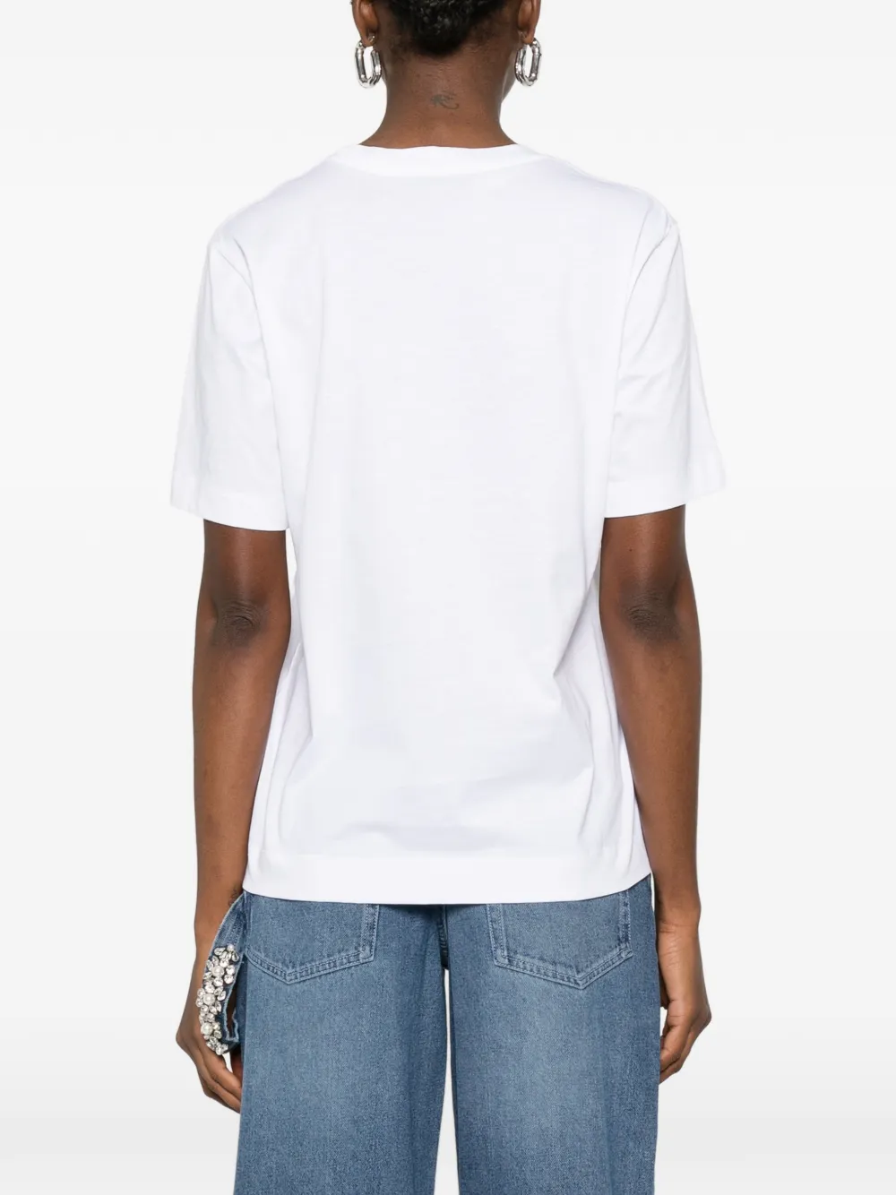 Simone Rocha T-shirt met patch Wit