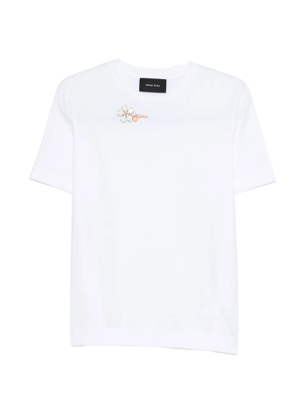 Simone Rocha appliqué T-shirt - Bianco