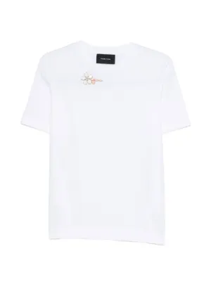 MM6 Maison Margiela logo-patch T-shirt | White | FARFETCH