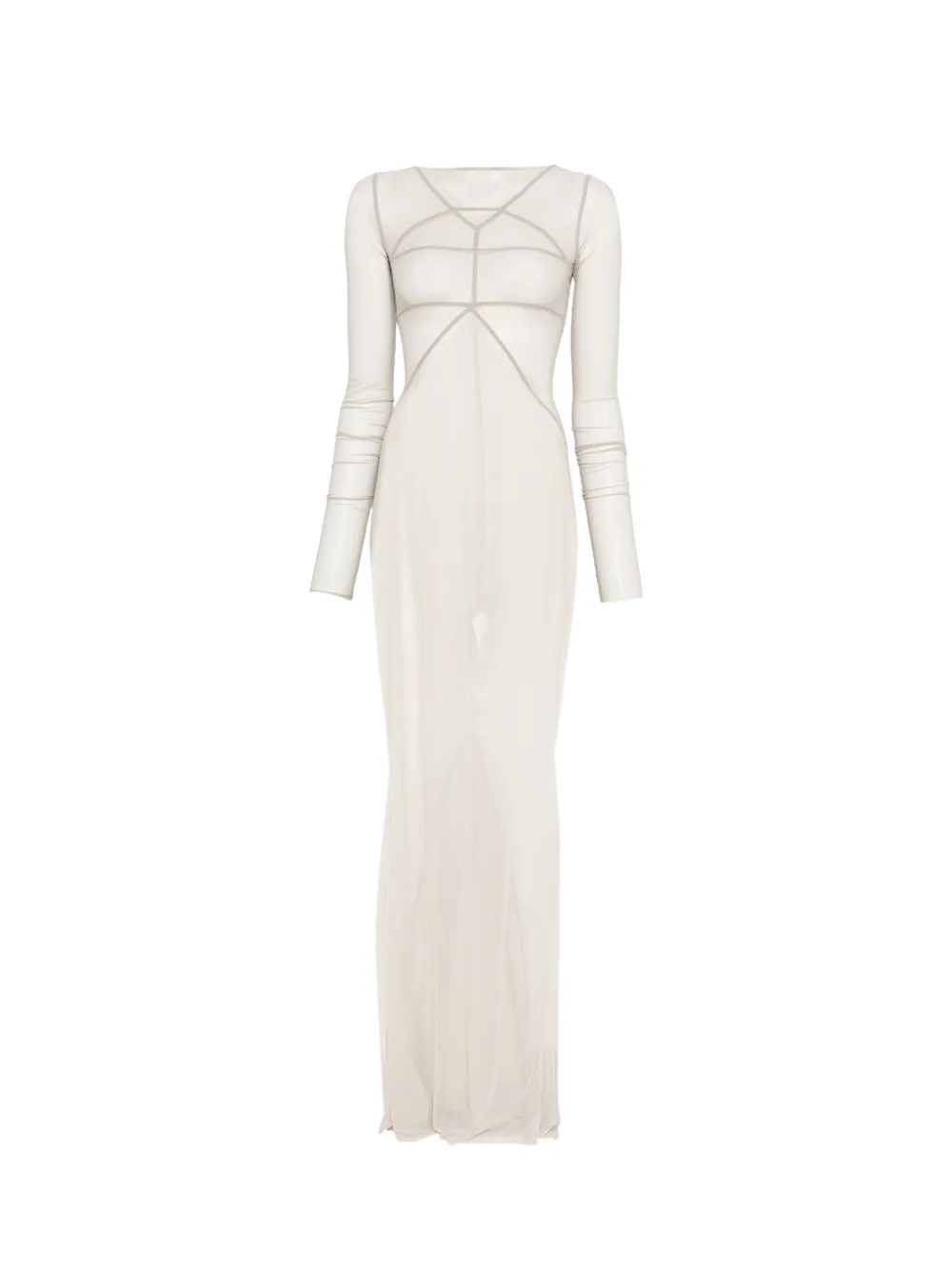 Rick Owens Temple panelled maxi dress - Grigio