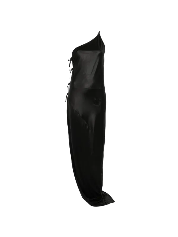 rick owens black and white dress Rick Owens DRKSHDW long-sleeve Maxi Dress | Black