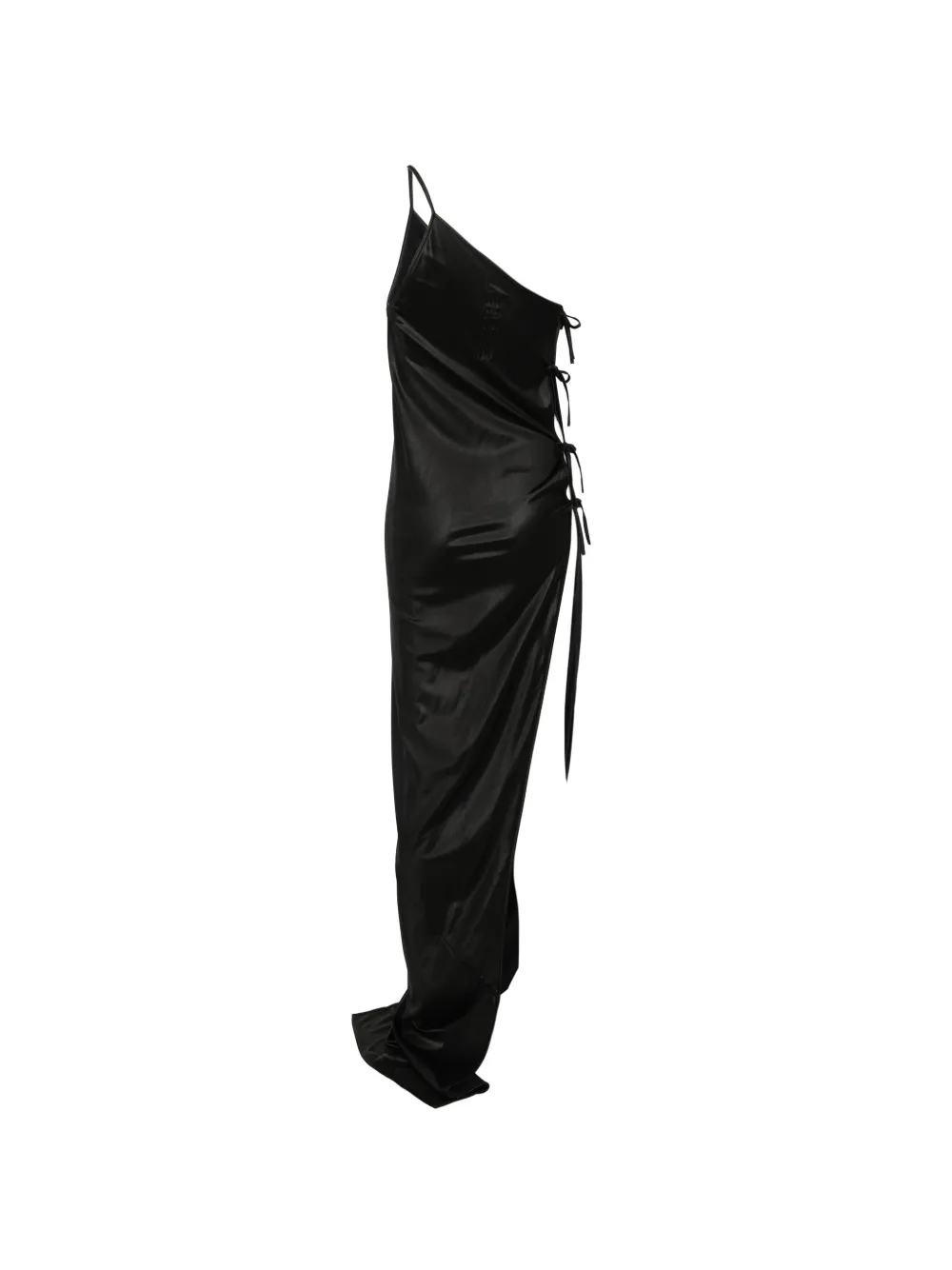 Rick Owens DRKSHDW Asymmetrische maxi-jurk Zwart