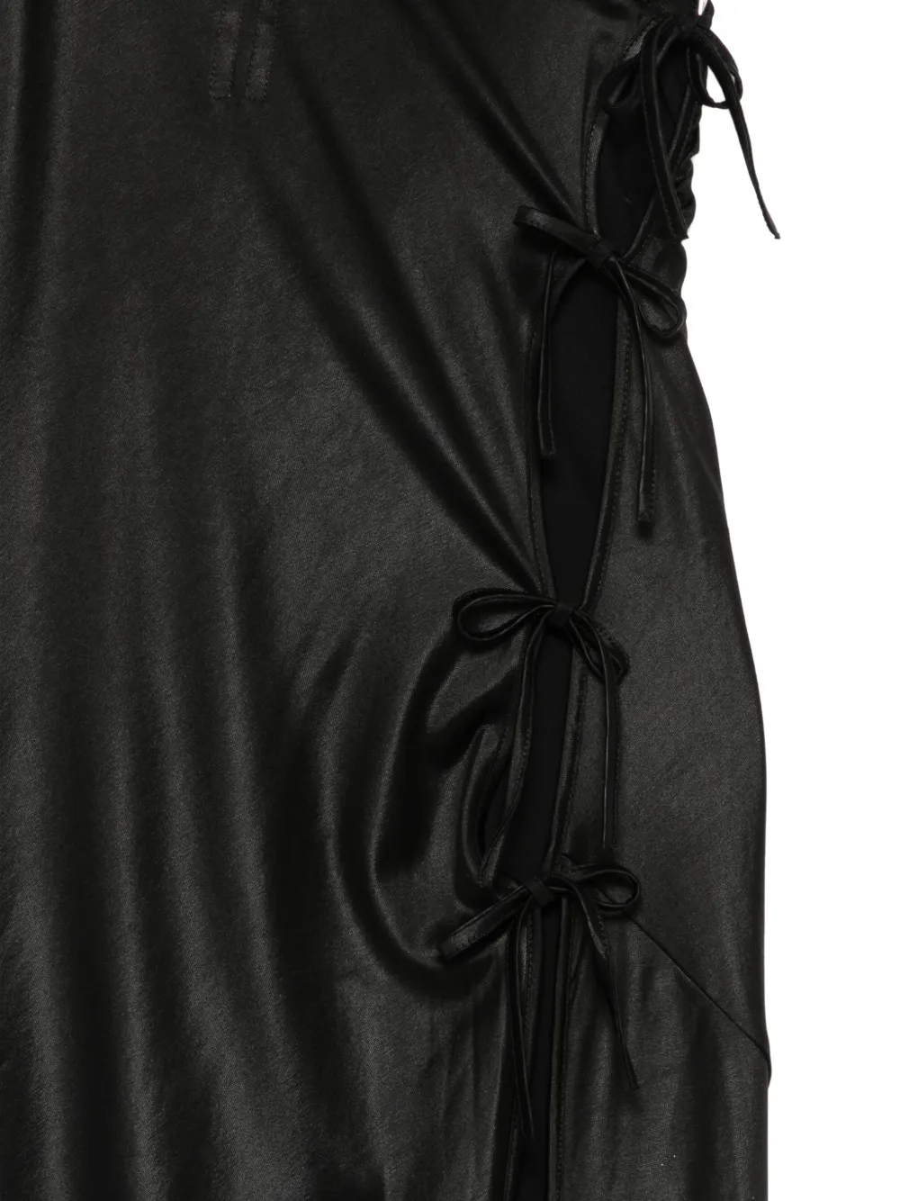 Rick Owens DRKSHDW Asymmetrische maxi-jurk Zwart