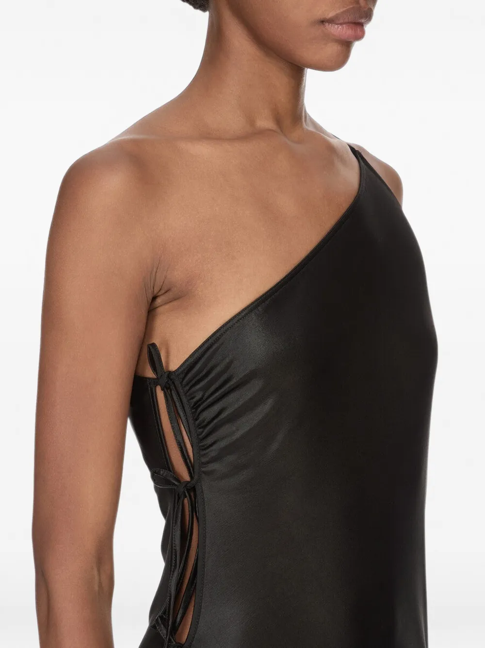 Rick Owens DRKSHDW Asymmetrische maxi-jurk Zwart
