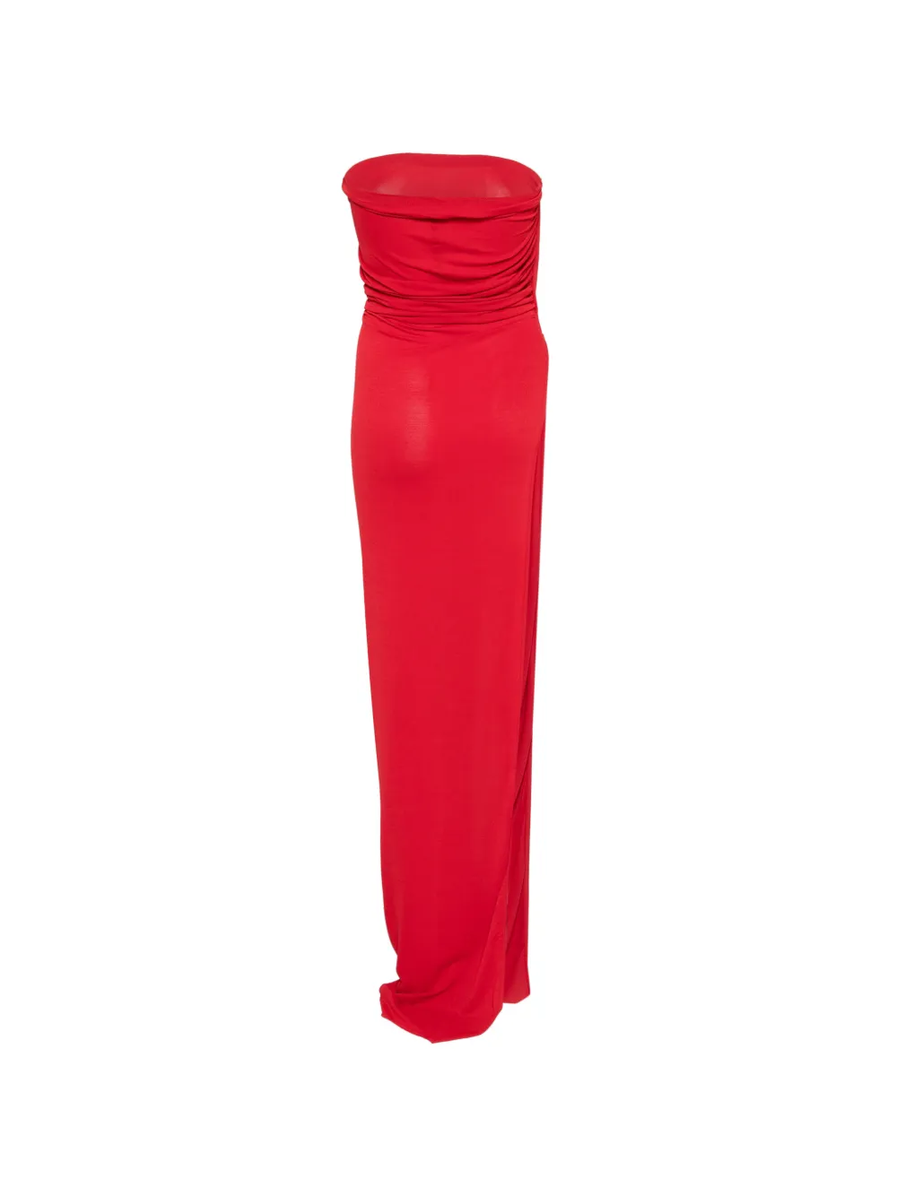 Rick Owens Lilies Gedrapeerde top met split Rood