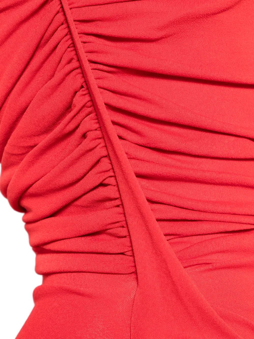 Rick Owens Lilies Gedrapeerde top met split Rood