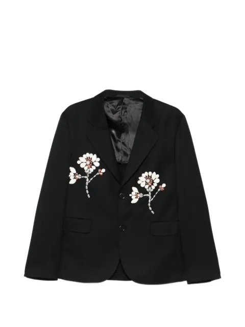Simone Rocha floral-appliqué blazer
