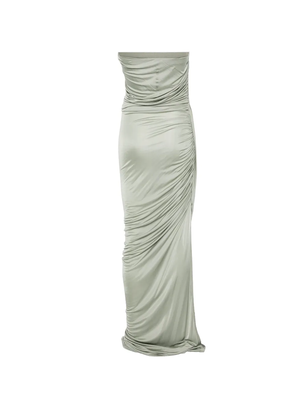 Rick Owens Lilies Gedrapeerde maxi-jurk met split Groen