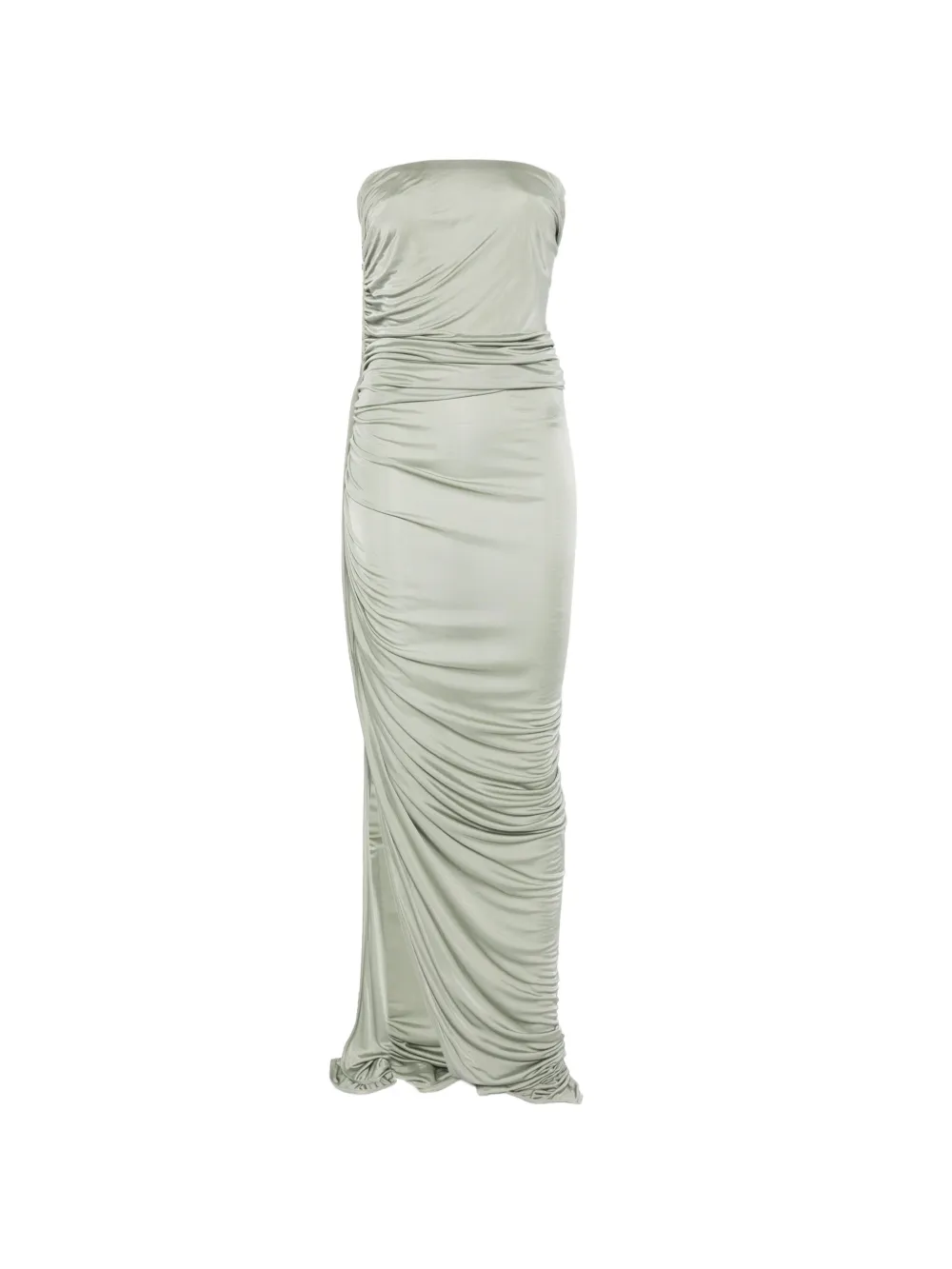 Rick Owens Lilies draped slit maxi dress - Verde