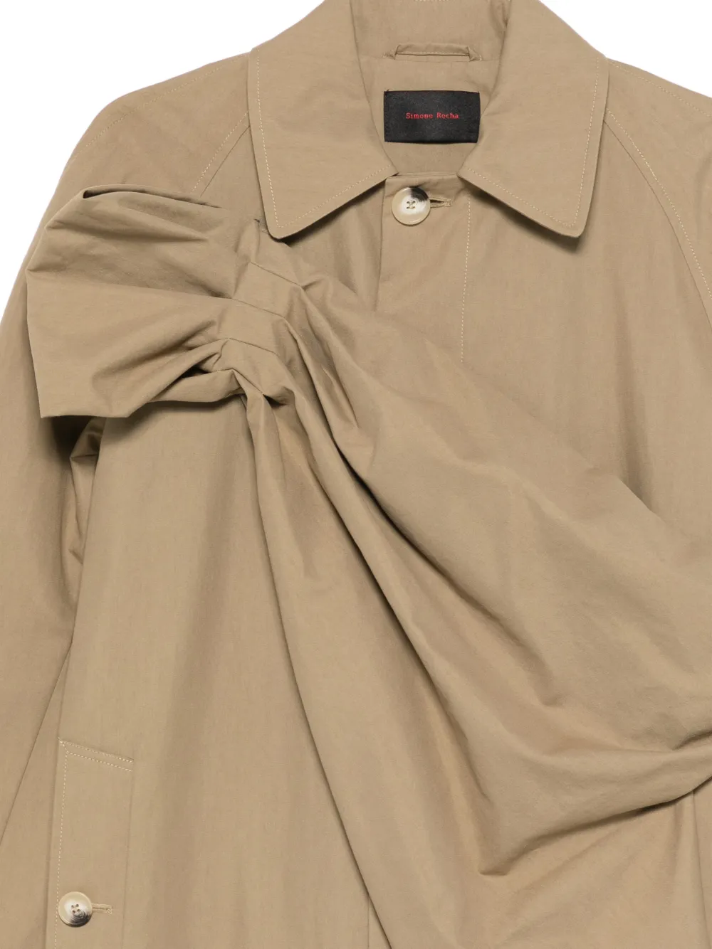  Simone Rocha Bow-detail Coat - Neutrals 