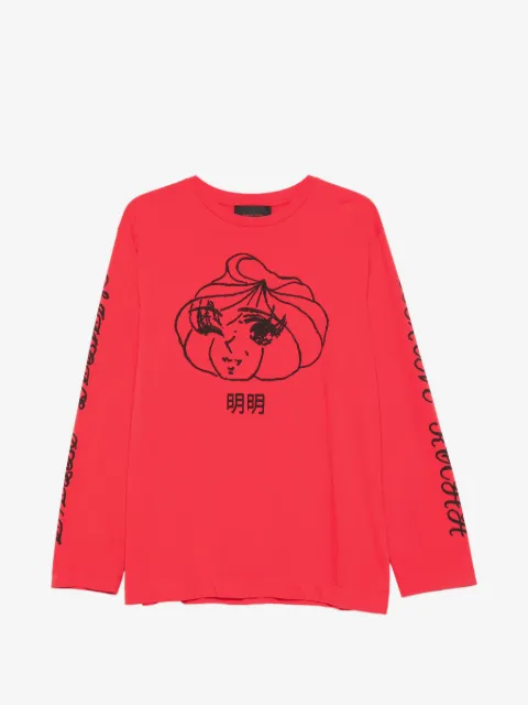 Simone Rocha printed long-sleeve T-shirt