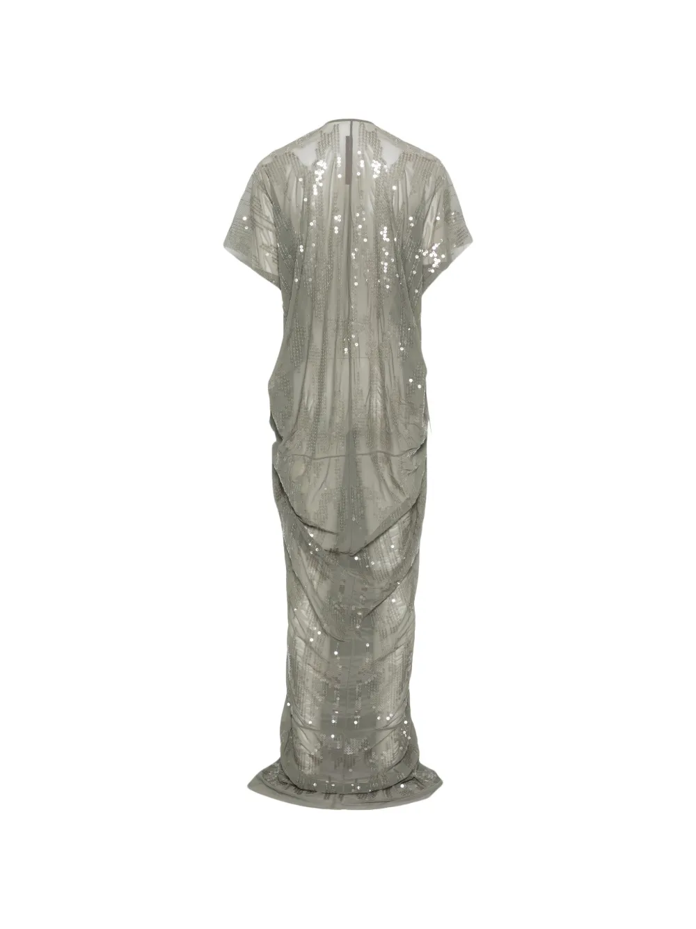 Rick Owens Lilies Robe Longue à Sequins Et Col v | Vert | FARFETCH FR