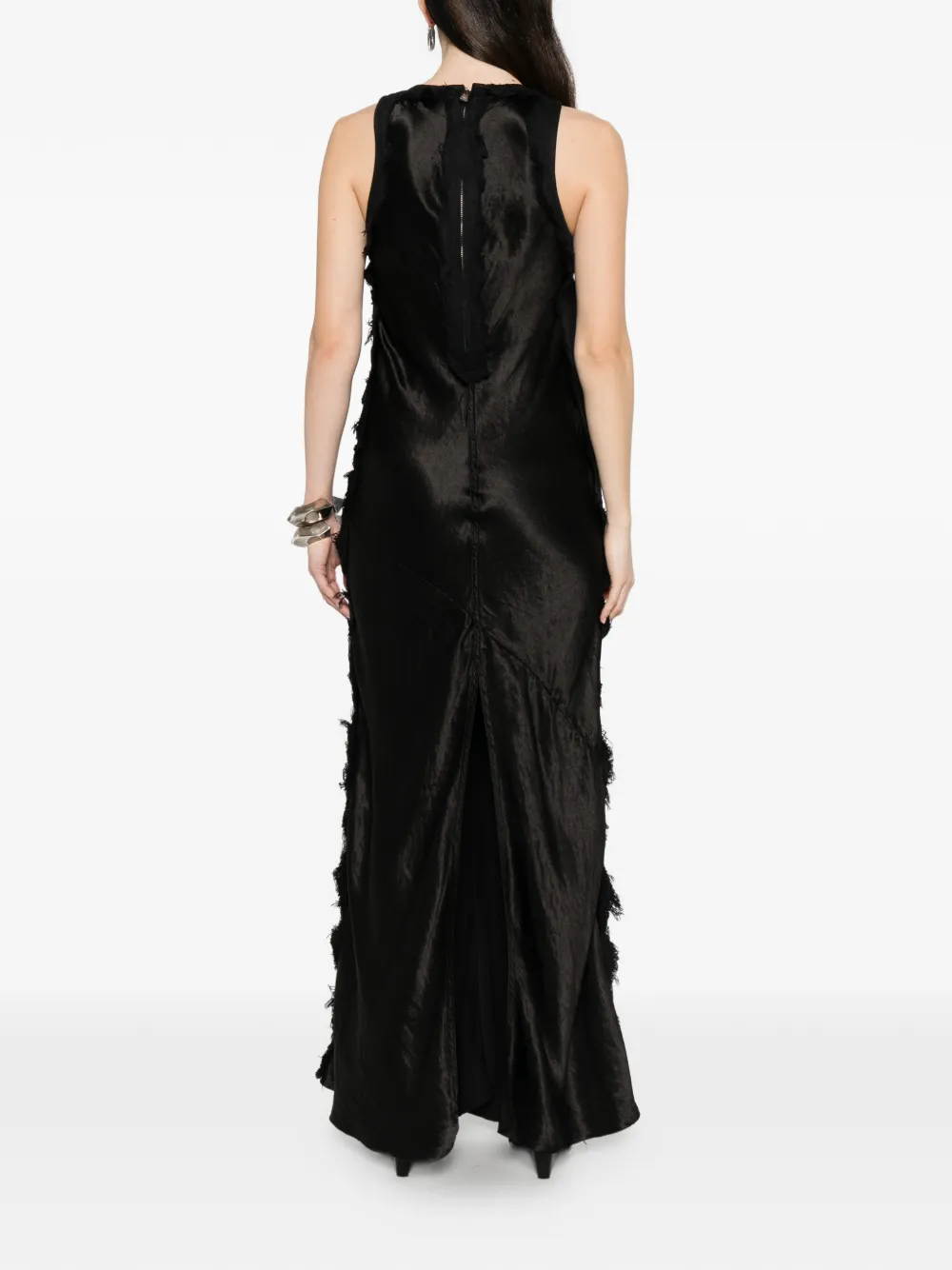 Frayed Midi Dress