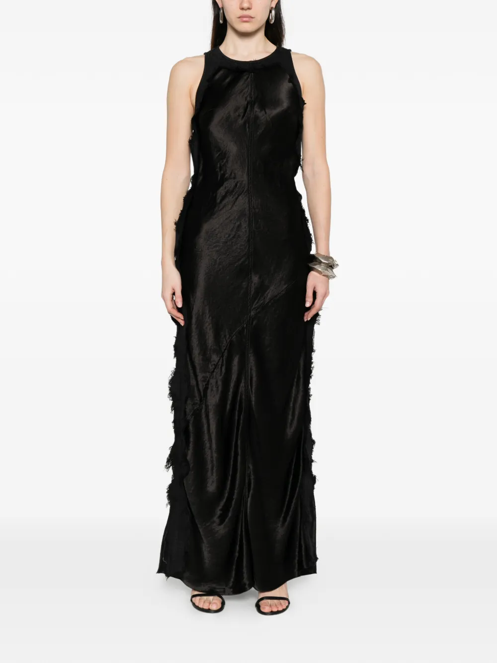Frayed Midi Dress