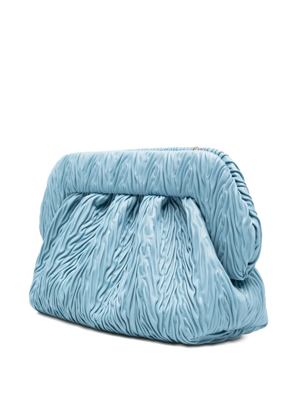 Themoirè Bios clutch met ruches Blauw